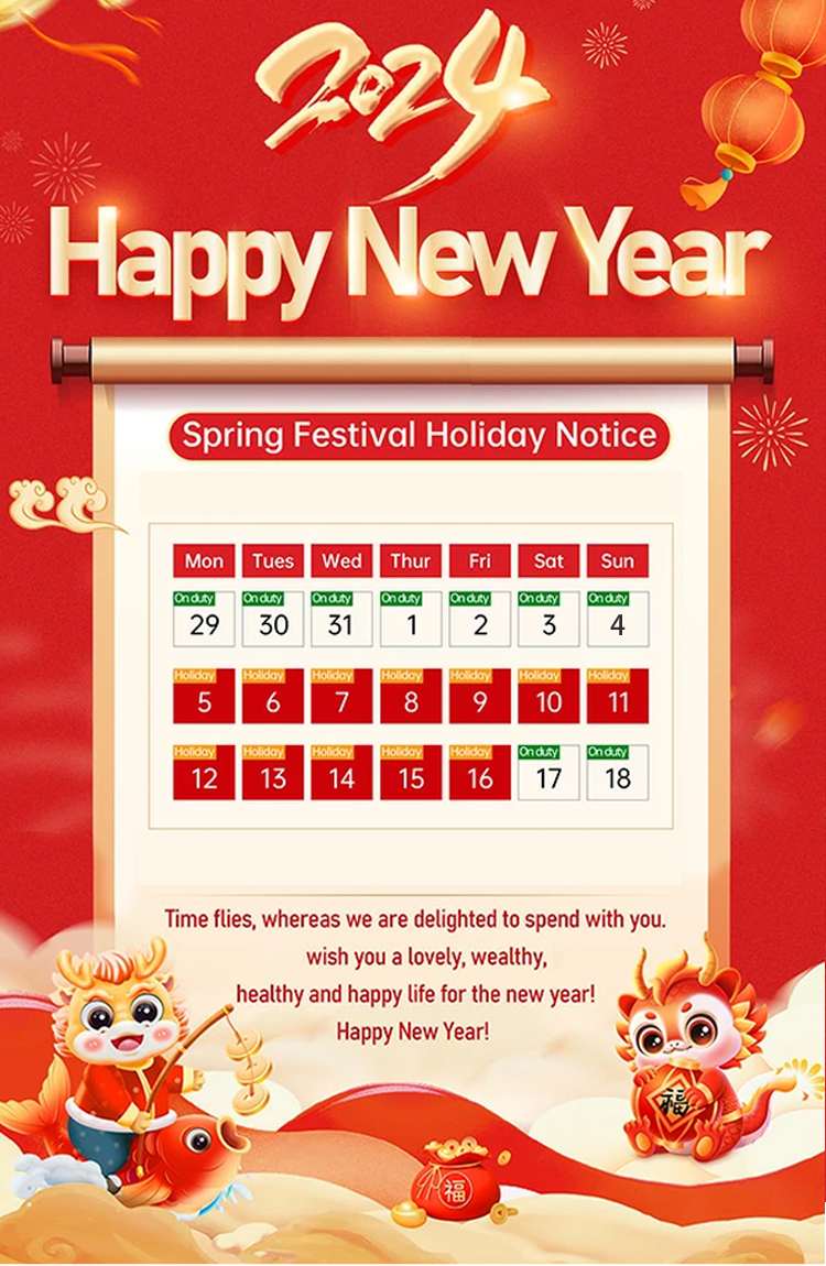 Fotonphilippines 2024 Spring Festival Holiday Notice
